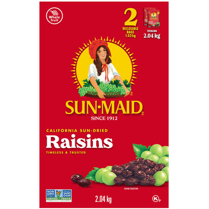Sun Maid California Sun-Dried Raisins, 2 x 1.02 kg — product image