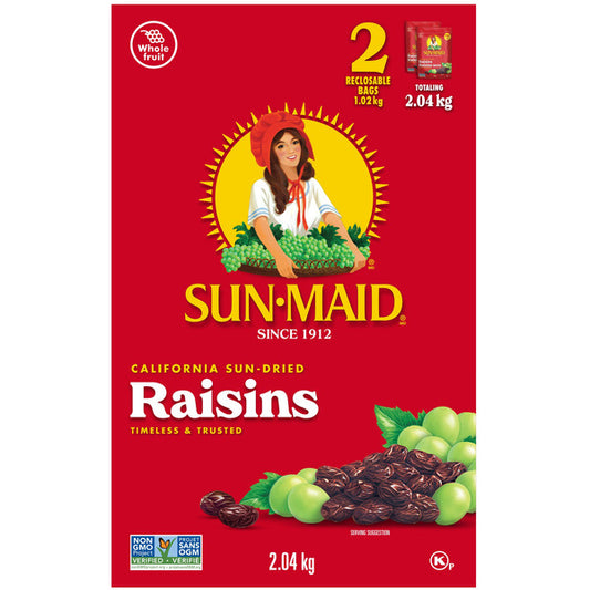 Sun Maid California Sun-Dried Raisins, 2 x 1.02 kg — product image