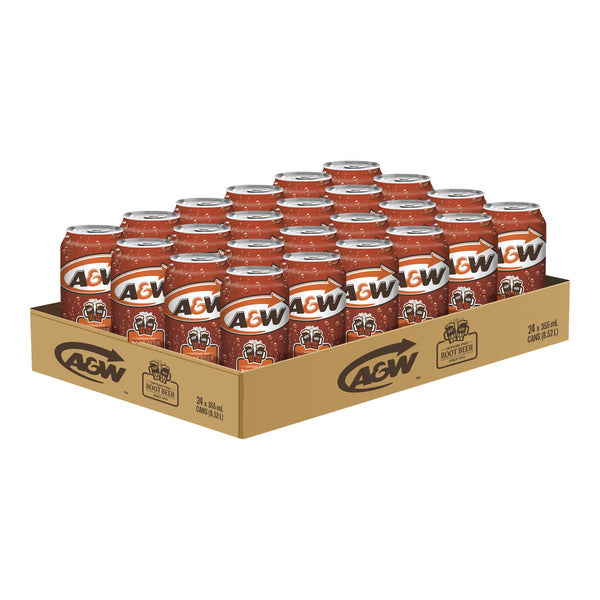 A&W Root Beer, 355 mL, 24-pack — image 1