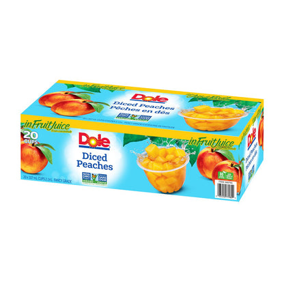 Dole Diced Peaches Cups, 107 mL, 20-pack — product image