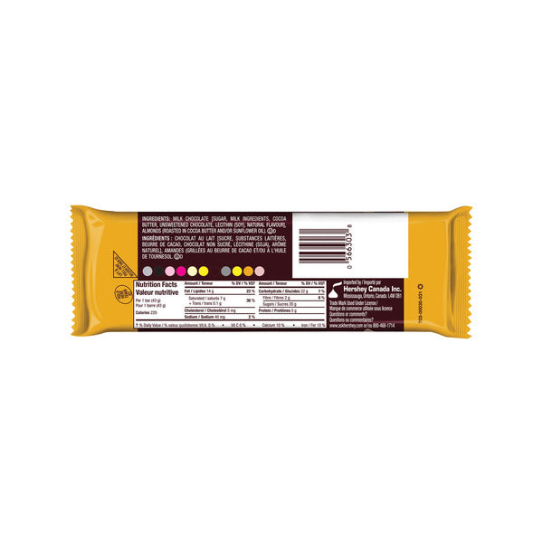 Hershey's Whole Almond Creamy Milk Chocolate Bars, 36 × 43 g — gallery image 2