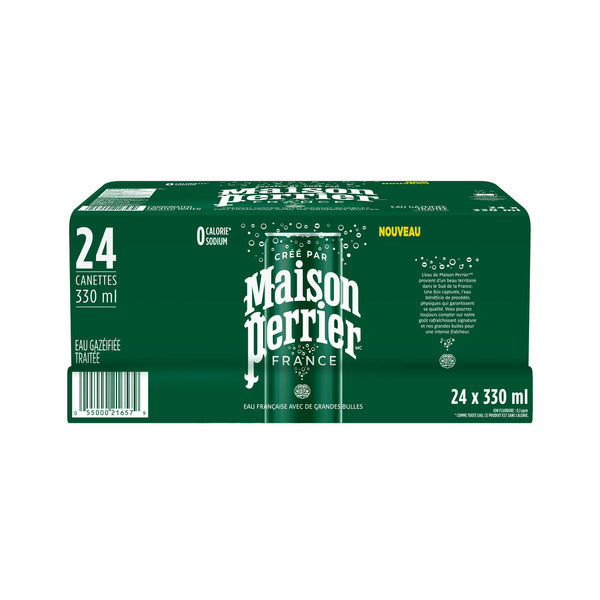 Maison Perrier Carbonated Natural Spring Water Sleek Cans, 330 mL 24-pack — image 2