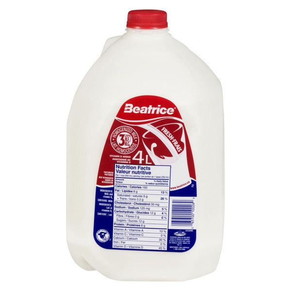 Homogenized 3.25% Milk, 4 L — image 2