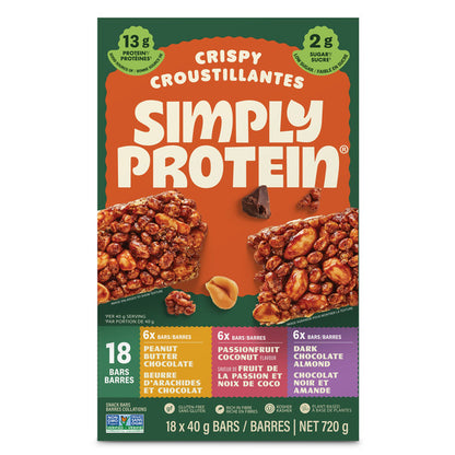 Simply Protein Crispy Snack Bars, 18 × 40 g — product image