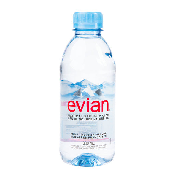 Evian Natural Spring Water, 24 x 330 mL — image 1