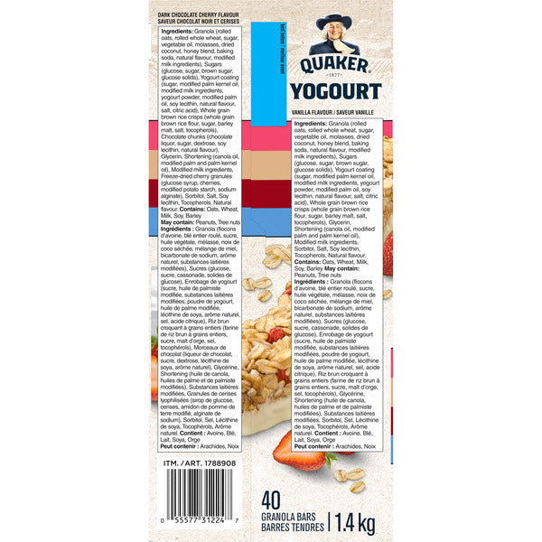 Quaker Yogourt Granola Bars, 40 × 35 g — gallery image 4