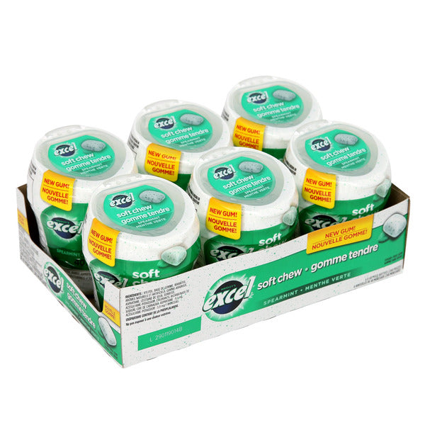 Excel Softchew Spearmint Gum, 6 × 40 pieces — gallery image 2