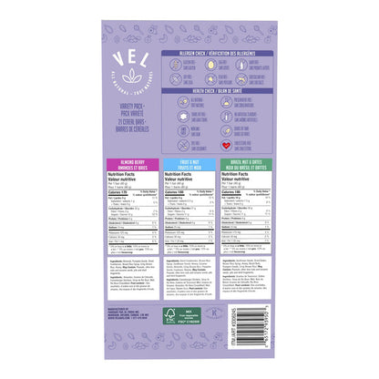 Vel Cereal Bars, Variety Pack, 21 × 40 g — gallery image 2