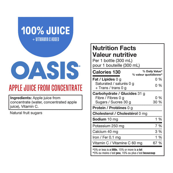 Oasis Apple Juice, 24 × 300ml — image 2