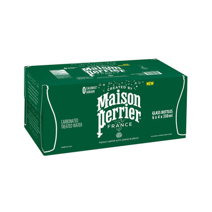 Maison Perrier Carbonated Natural Spring Water Glass Bottle, 24 × 300 mL — image 2