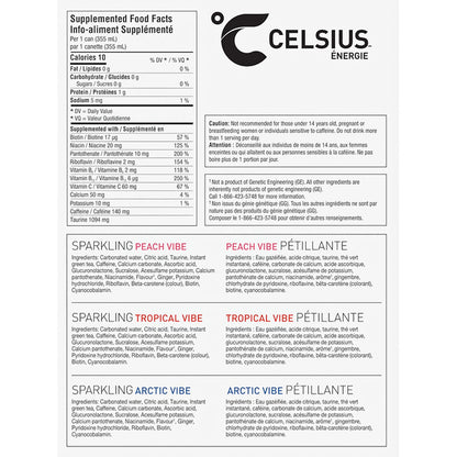 Celsius Vibes Energy Drink Variety Pack, 355 mL 18-pack — image 2