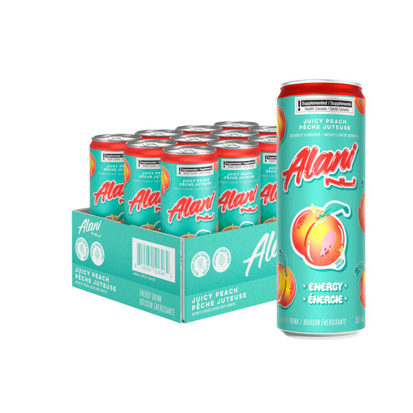 Alani Nu Juicy Peach Energy Drink, 355 ml, 12-pack — image 1