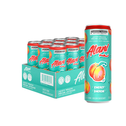 Alani Nu Juicy Peach Energy Drink, 355 ml, 12-pack — image 1