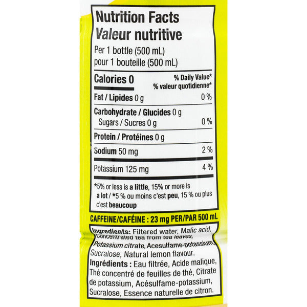 Fuze Iced Tea Zero Sugar Lemon Bottles 500 mL, 12-pack — image 2