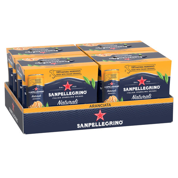 SANPELLEGRINO Naturali Aranciata Sparkling Beverage 24 × 330 mL — image 2