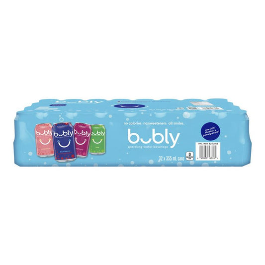 Bubly Sparkling Water Beverage Variety, 355 mL 32-pack — image 1
