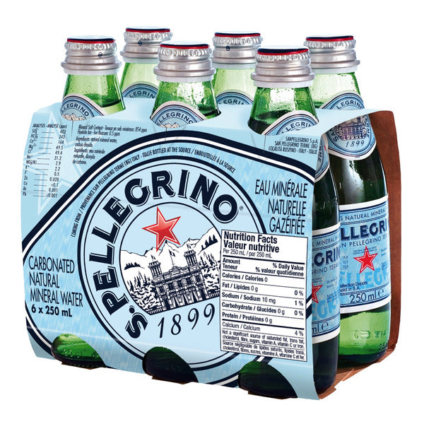 San Pellegrino Carbonated Natural Mineral Water, 24 × 250 ml — image 2