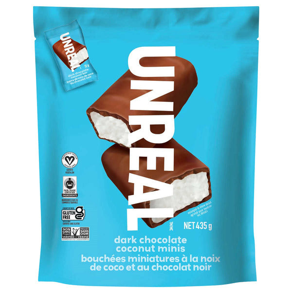 Unreal Dark Chocolate Coconut Mini Bars, 435 g — product image