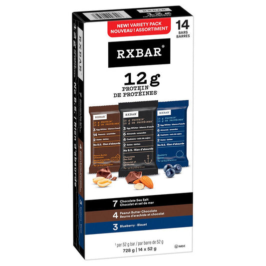 RXBAR Protein Bars Variety Pack, 14 x 52 g — product image