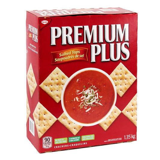 Premium Plus Crackers, Salted Tops, 1.36 kg — product image