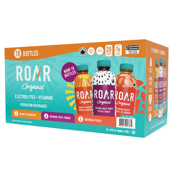Roar Organic Hydration Drink, 532 mL, 18-pack — image 1