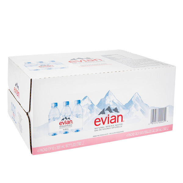 Evian Natural Spring Water, 24 x 330 mL — image 2