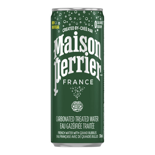 Maison Perrier Carbonated Natural Spring Water Sleek Cans, 330 mL 24-pack — image 1