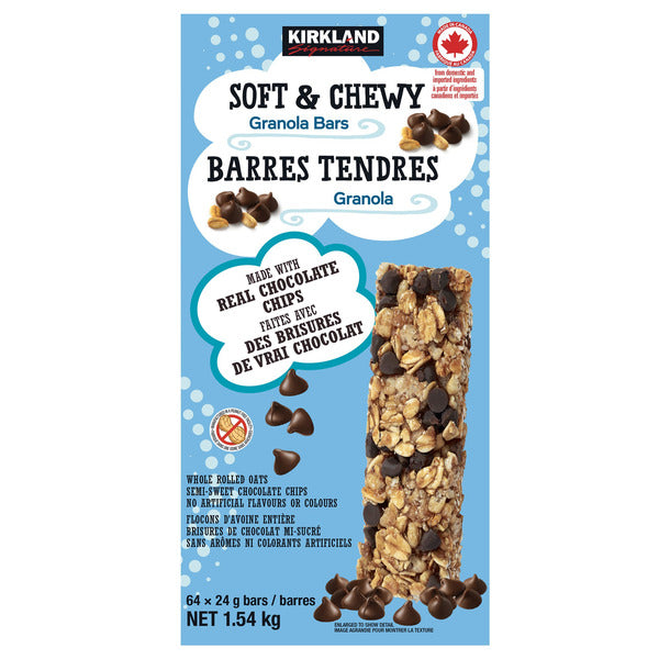 Kirkland Signature Soft & Chewy Granola Bars, 64 × 24 g — product image