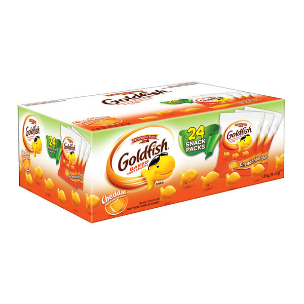 Goldfish Baked Snack Cheddar Crackers, 24 × 43 g (1.5 oz.) — gallery image 2