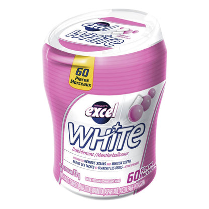 Excel White Sugar-Free Bubblemint Gum, 6 × 60 pieces — product image