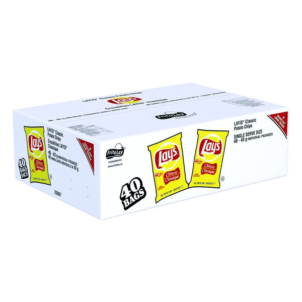 Lay's Classic Potato Chips, 40 × 40 g — gallery image 2