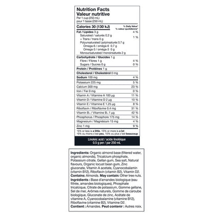 Kirkland Signature Organic Almond Beverage, Vanilla, 6 × 946 mL — image 2
