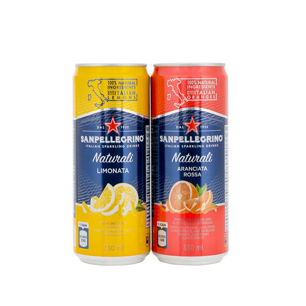 SANPELLEGRINO Naturali Italian Sparkling Drinks 330 mL, 24-pack — image 1