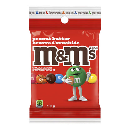 M&M's Milk Chocolate Candies, 24 × 95 g, Peanut Butter — product image