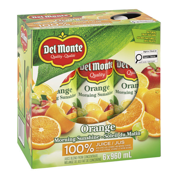 Del Monte Orange Juice, 6 x 960 mL — image 1