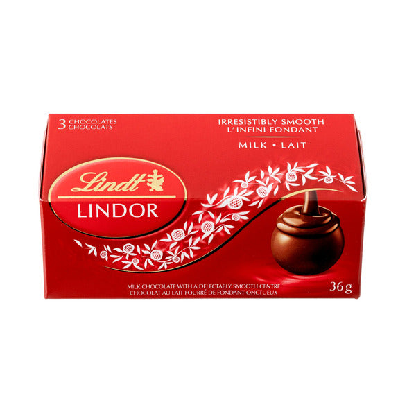 Lindt Lindor Milk Chocolate Truffles Box, 12 × 36 g — product image