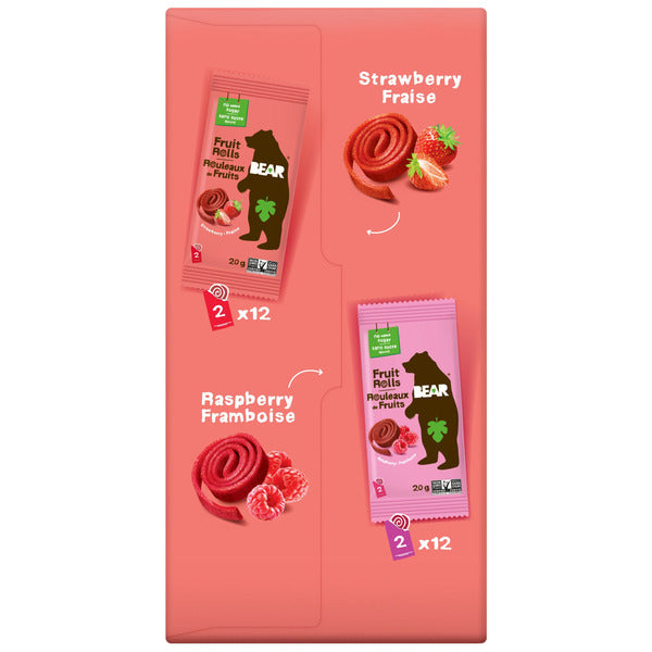 Bear Fruit Rolls, Variety Pack, 24 × 20 g — gallery image 4