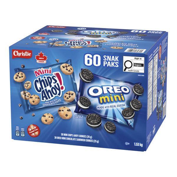 Oreo Chip Ahoy! Mini Cookie Snack Pack, 1.53 kg — product image