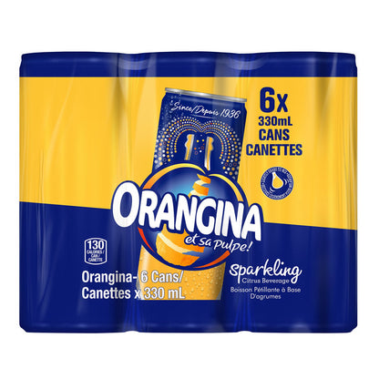 Orangina Sparkling Citrus Beverage Slim Cans, 330 mL 24-pack — image 2