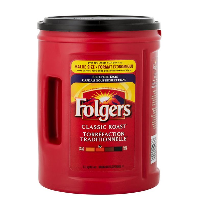 Folgers Classic Roast Ground Coffee, 1.21kg — image 1