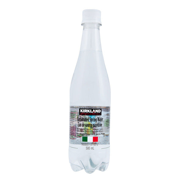Kirkland Signature Carbonated Spring Water, 24 x 500 mL — image 1