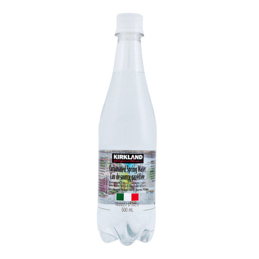 Kirkland Signature Carbonated Spring Water, 24 x 500 mL — image 1