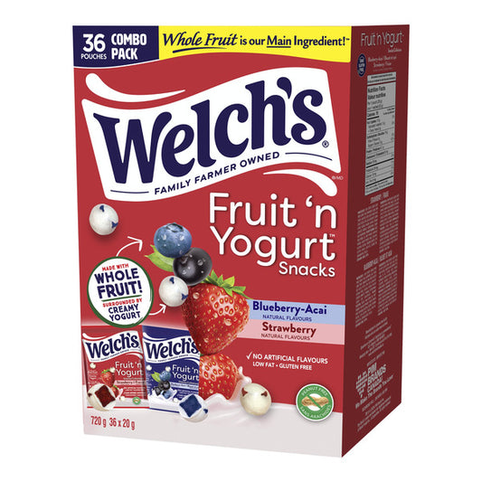 Welch's Fruit 'n Yogurt Snacks, 36×20 g — product image