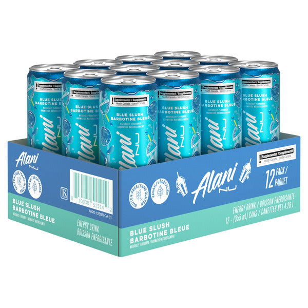 Alani Nu Energy Drink Blue Slush, 355 ml 12-pack — image 1