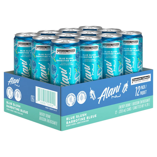 Alani Nu Energy Drink Blue Slush, 355 ml 12-pack — image 1