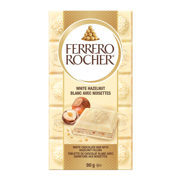 Ferrero Rocher White Chocolate Bars With Hazelnut Filling, 8 × 90 g — gallery image 4