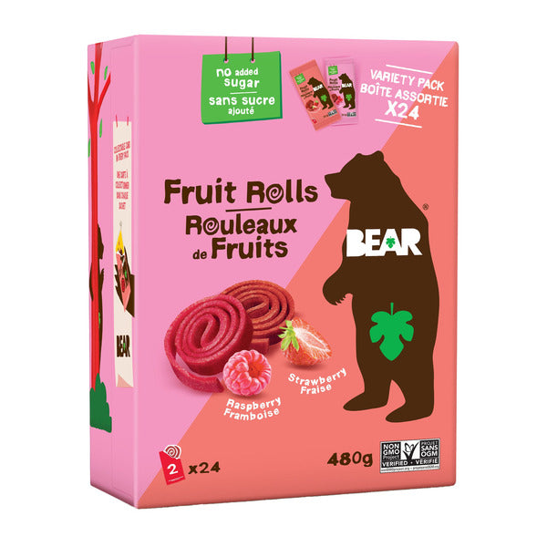 Bear Fruit Rolls, Variety Pack, 24 × 20 g — product image