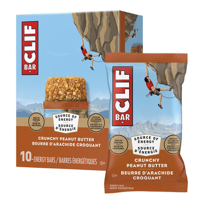 Clif Bar Crunchy Peanut Butter, 10 × 68 g — product image