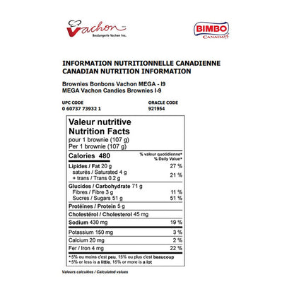 Vachon Mega Brownies with Candies, 963 g — gallery image 2