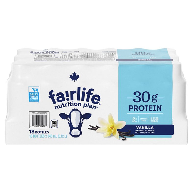 Fairlife Vanilla Protein Shake, 18 x 340 mL — image 1